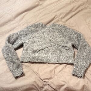American Eagle Outfitters Heathered Gray Sweater